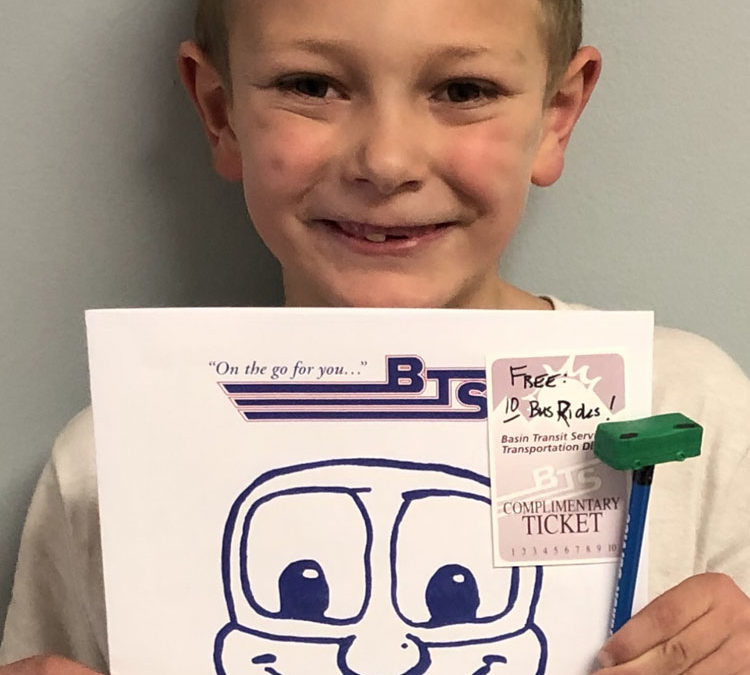 Klamath kids “Meet the Bus”